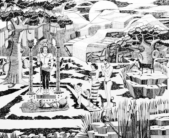 FAMILY WORSHIPPING GOD KARTHIKEYA